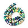 Handmade Polymer Clay Beads Strands CLAY-R089-8mm-T028-4