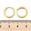 Brass Huggie Hoop Earrings EJEW-F245-06G-4