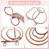 9Pcs 9 Styles Plastic Embroidery Hoops DIY-WR0005-39-3