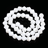 Opaque Solid Color Electroplate Glass Beads Strands EGLA-A039-P6mm-A15-2
