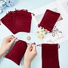 Beebeecraft 20Pcs Rectangle Velvet Drawstring Pouches TP-BBC0001-03A-01-3