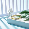 Natural Qinghua Jade Round Beaded Stretch Bracelet BJEW-JB07554-01-2