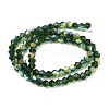 Electroplate Transparent Glass Beads Strands EGLA-K015-18W-2