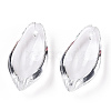 Transparent Glass Petal Beads GLAA-N001-10-4