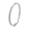 304 Stainless Steel Rhinestone Bangles for Women BJEW-Z092-13P-4