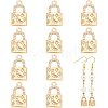 Brass Rhinestone Pendants FIND-WH0144-27KCG-1