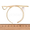 Alloy & Iron Cuff Bangles for Women BJEW-F501-04B-KCG-5