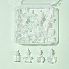 20Pcs 10 Styles Clear Glass Wishing Bottle Pendants GLAA-FS0002-19-6