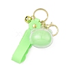 Cartoon Acrylic & PVC Small Animal Head Pendant Keychains KEYC-P014-A01-2