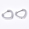 304 Stainless Steel Huggie Hoop Earrings EJEW-N016-001-2