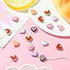 18Pcs 9 Colors Baking Paint Alloy Beads FIND-CJ0002-90-6