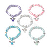 Glass Imitation Pearl Beaded Bracelets BJEW-JB09367-1