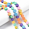 Handmade Polymer Clay Bead Strands X-CLAY-N006-79-6