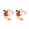 Brass Cuff Earrings EJEW-C186-02B-G-4
