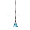 Pointed Glass Ceiling Fan Pull Chain Extenders PW-WG9165C-01-1