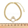 Brass Micro Pave Cubic Zirconia Link Bracelets BJEW-M050-06G-01-5