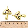 Rack Plating Brass Micro Pave Cubic Zirconia Pendants X-KK-A205-01G-01-3