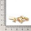 Brass Micro Pave Clear Cubic Zirconia Fold Over Clasps KK-K389-019G-3