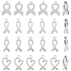 Unicraftale 32Pcs 4 Styles 201 Stainless Steel Charms STAS-UN0043-89-1