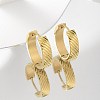 304 Stainless Steel Hoop Earrings for Women EJEW-C096-63G-1