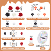 Halloween Theme DIY Stretch Bracelet Kits DIY-UN0007-77-3