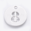 Non-Tarnish 304 Stainless Steel Pendants STAS-F233-08-P-1