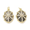 Natural Cloudy Quartz Faceted Pendants GG-CBA42CA-04G-02-1