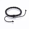 Braided Leather Cord Bracelets BJEW-F347-10B-3