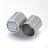 304 Stainless Steel Magnetic Clasps with Glue-in Ends STAS-D242-07P-2