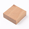 Square Wooden Pieces for Wood Jewelry Ring Making WOOD-WH0101-29G-2