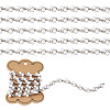 Alloy & Crystal Rhinestone & Plastic Pearl Bead Chains LCHA-TA0001-01-2