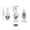 Unicraftale 3Pcs 304 Stainless Steel Pendants STAS-UN0043-87-3