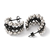 Ion Plating(IP) 304 Stainless Steel Stud Earrings for Women EJEW-L287-040EBP-2