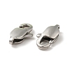 Tarnish Resistant 304 Stainless Steel Lobster Claw Clasps STAS-F094-05A-P-2