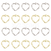 CHGCRAFT 20Pcs 2 Colors Alloy Pendants FIND-CA0007-19-1