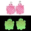 Gradient Color & Luminous Opaque Resin Pendants RESI-S011-01E-2