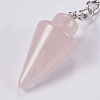 Natural Rose Quartz Keychain KEYC-P041-A03-3