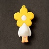 Opaque Resin Cute Duck Big Pendants LS-RESI-D065-B05-2