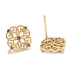 Brass Stud Earring Findings KK-K251-05G-01-2