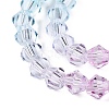 Gradient Color Baking Paint Glass Bead Strands X1-DGLA-A039-T4mm-A05-3