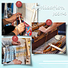 1Bag Plywood Wooden Weaving Looms Kit TOOL-CY0001-05-5