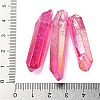 Electroplated Natural Quartz Crystal Graduated Beads Strands G-P315-A19-3