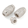 925 Sterling Silver with Rhinestone Screw Clasps STER-B005-40G-5