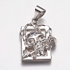 Non-Tarnish 304 Stainless Steel Pendants STAS-K171-13P-1