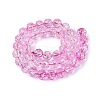 Crackle Transparent Glass Beads Strands GLAA-N063-10mm-12-3