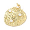 Brass Enamel Pendants KK-B124-02G-02-1