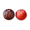 Spray Painted Natural Akoya Shell Charms SHEL-F007-15A-3