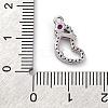 Christmas Series Brass Micro Pave Cubic Zirconia Pendants KK-Q010-01P-01A-3