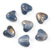 Transparent Frosted Spray Painted Acrylic Beads X1-FACR-TAC0004-02E-1