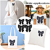 4Pcs 2 Styles Polyester Embroidery Iron on Clothing Patches PATC-GF0001-51B-5